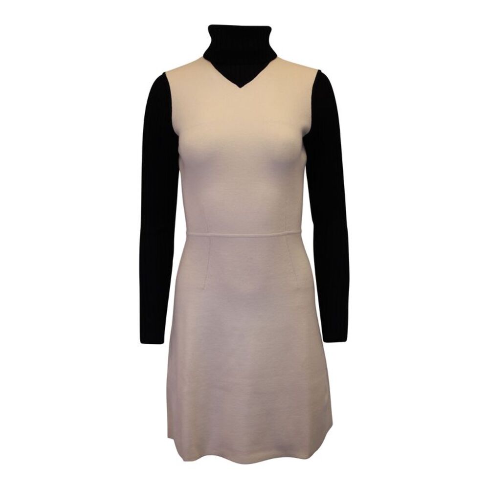 Theory Myrelle Evian Stretch-Knit Dress in Cream Wool